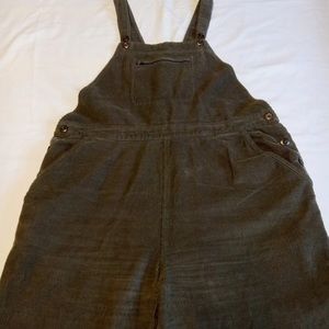 Woolrich Overalls Womens XL Brown Corduroy
